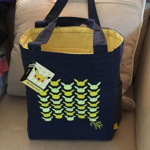 Canvas tote bag-Pokémon Center Pikachu Dots Tote